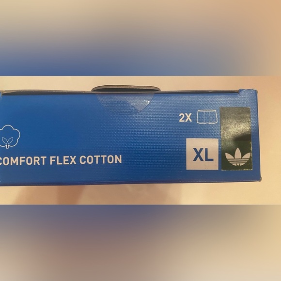 Adidas 2-Pack Comfort Flex Cotton Trunks Boxer Briefs Size XL 40-42 - Picture 4 of 7